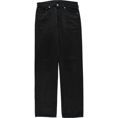 古着 00年代 リーバイス Levi's 0501-0165 ユーロモデル ブラックデニム ストレートデニムパンツ メンズw32相当/eaa636087