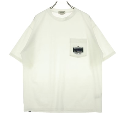 L.L.Bean エルエルビーン 半袖 Tシャツ S アイボリー