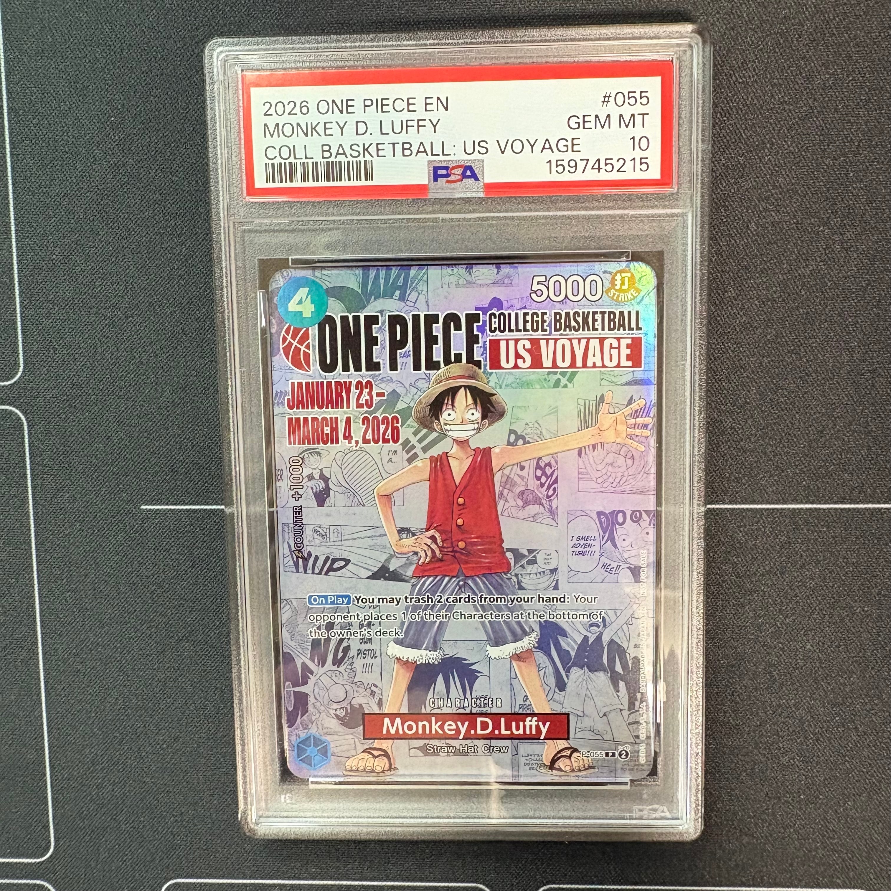PSA10】モンキー・D・ルフィ：P (開封済) [P-055]【英語版