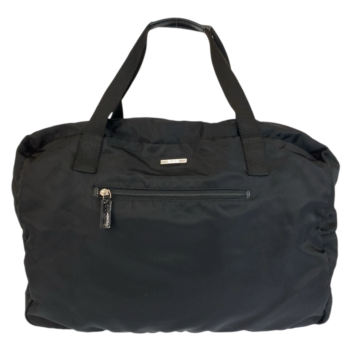 美品 GUCCI グッチ ブラック 黒 シルバー金具 ナイロン ボストンバッグ 旅行バッグ 男女兼用 602137 【中古】