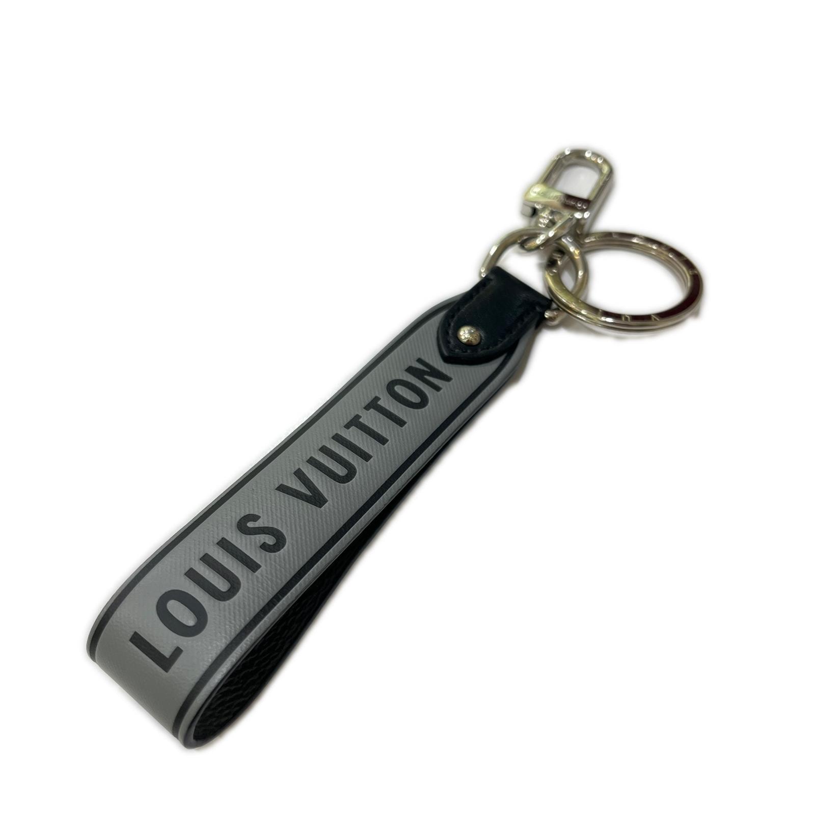 ルイヴィトン LOUIS VUITTON M00337 M00337 モノグラムエクリプス キャピタルLV キーホルダー レザー グレー