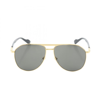 グッチ GUCCI セミオート サングラス 衣料品 GP / プラスチック メンズ ゴールド系 / ブラック系 GG1220S001 【新品】