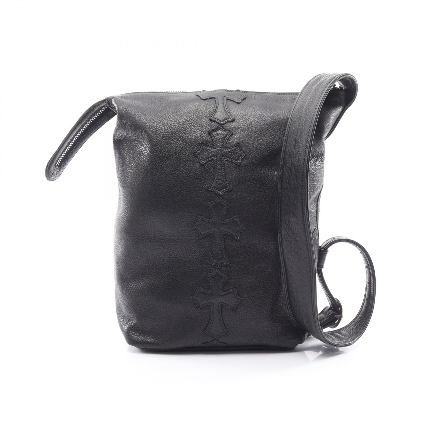 クロムハーツ CHROME HEARTS LELO SM CEME STRP ショルダーバッグ バッグ レザー レディース ブラック系 【中古】