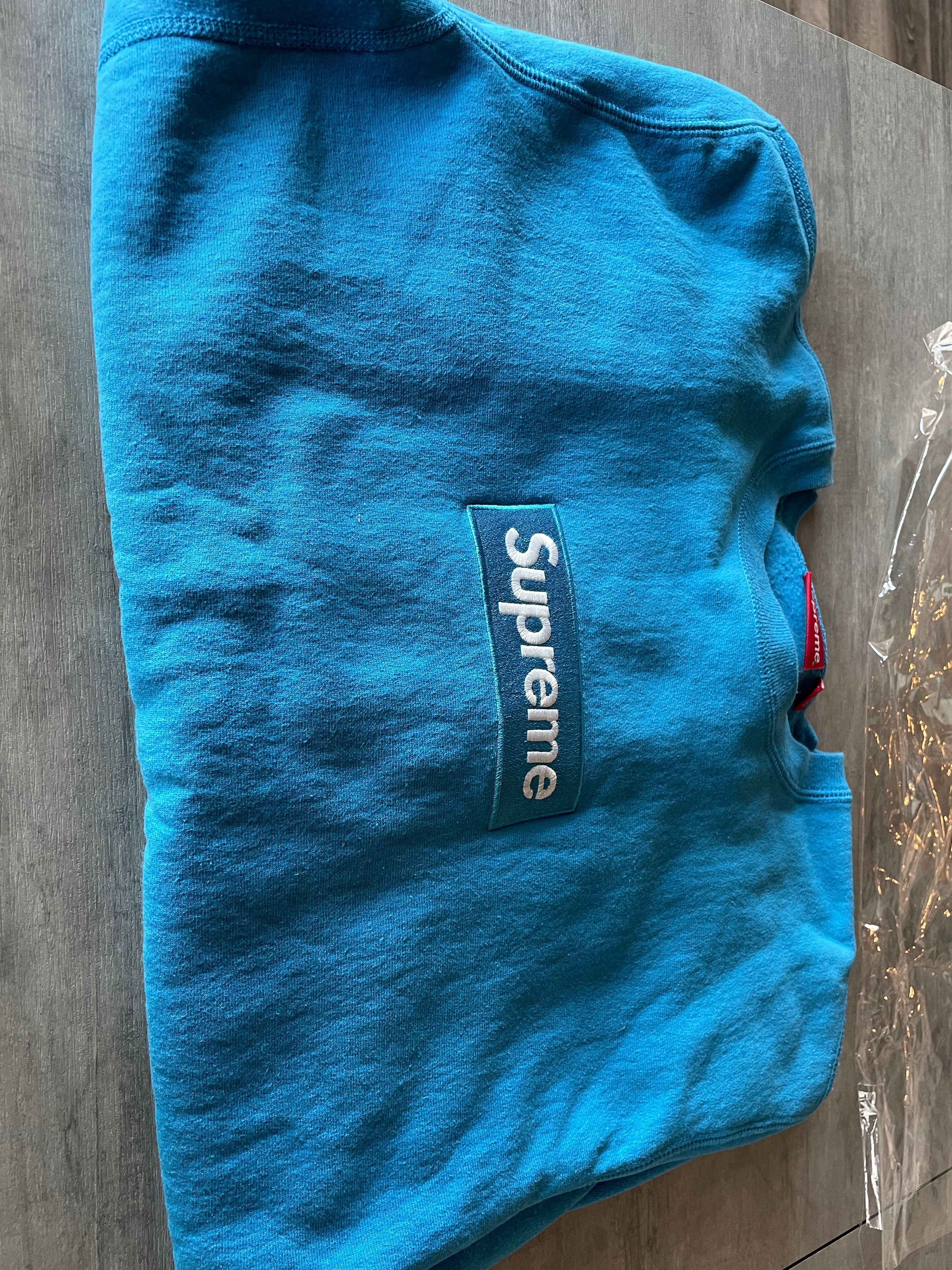 Supreme Box Logo Crewneck Sweatshirt "Blue" (18FW)