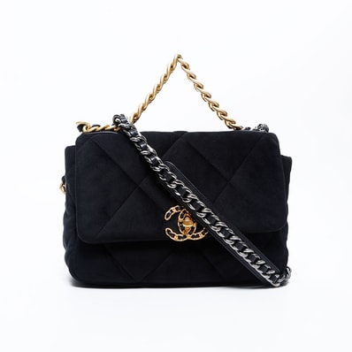 シャネル CHANEL 30番台 ベルベット Chanel19 ショルダーバッグ【中古】