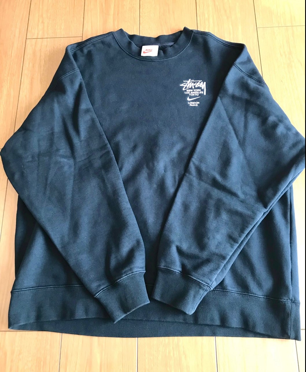 Nike x Stussy International Crewneck Sweatshirt (US Size) "Black" DC4198-010