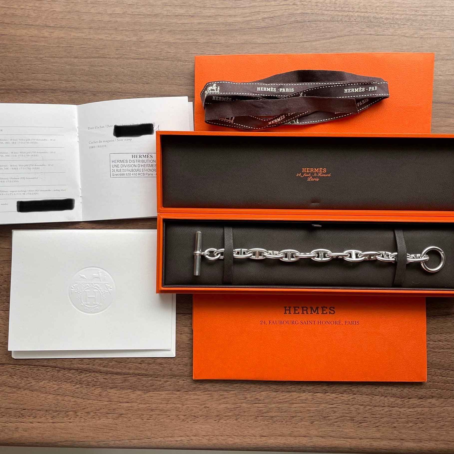 Hermes Chaine D'ancre GM Bracelet "Silver"