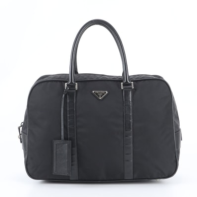 ■極美品 プラダ テスート ナイロンサフィアーノ トライアングルロゴ