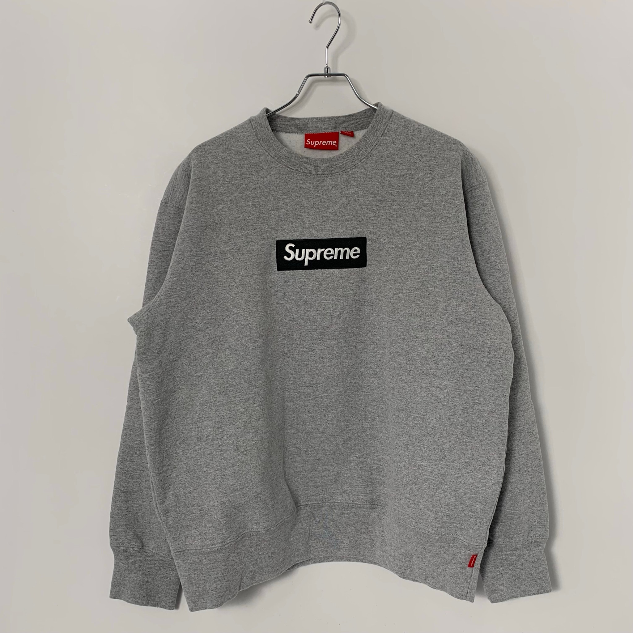 Supreme Box Logo Crewneck "Heather Grey" (22FW)