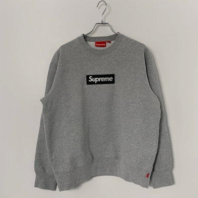 Supreme Box Logo Crewneck "Heather Grey" (22FW)