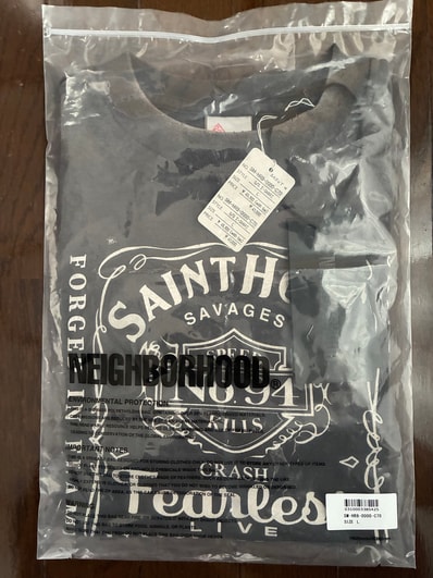 SAINT Mxxxxxx x NEIGHBORHOOD SS Tee STHD.FEARLESS "Black" 25119SMN-CSM03S / SM-HR8-0000-C70