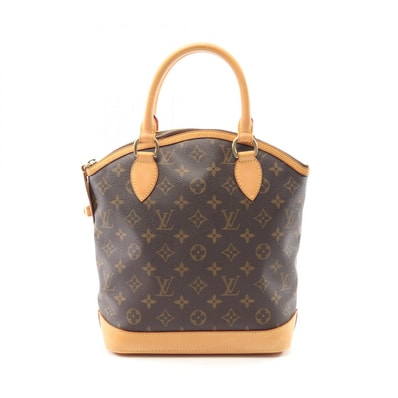 ルイ・ヴィトン LOUIS VUITTON ロックイット ハンドバッグ バッグ PVCコーティングキャンバス レザー モノグラム レディース ブラウン系 M40102 【中古】