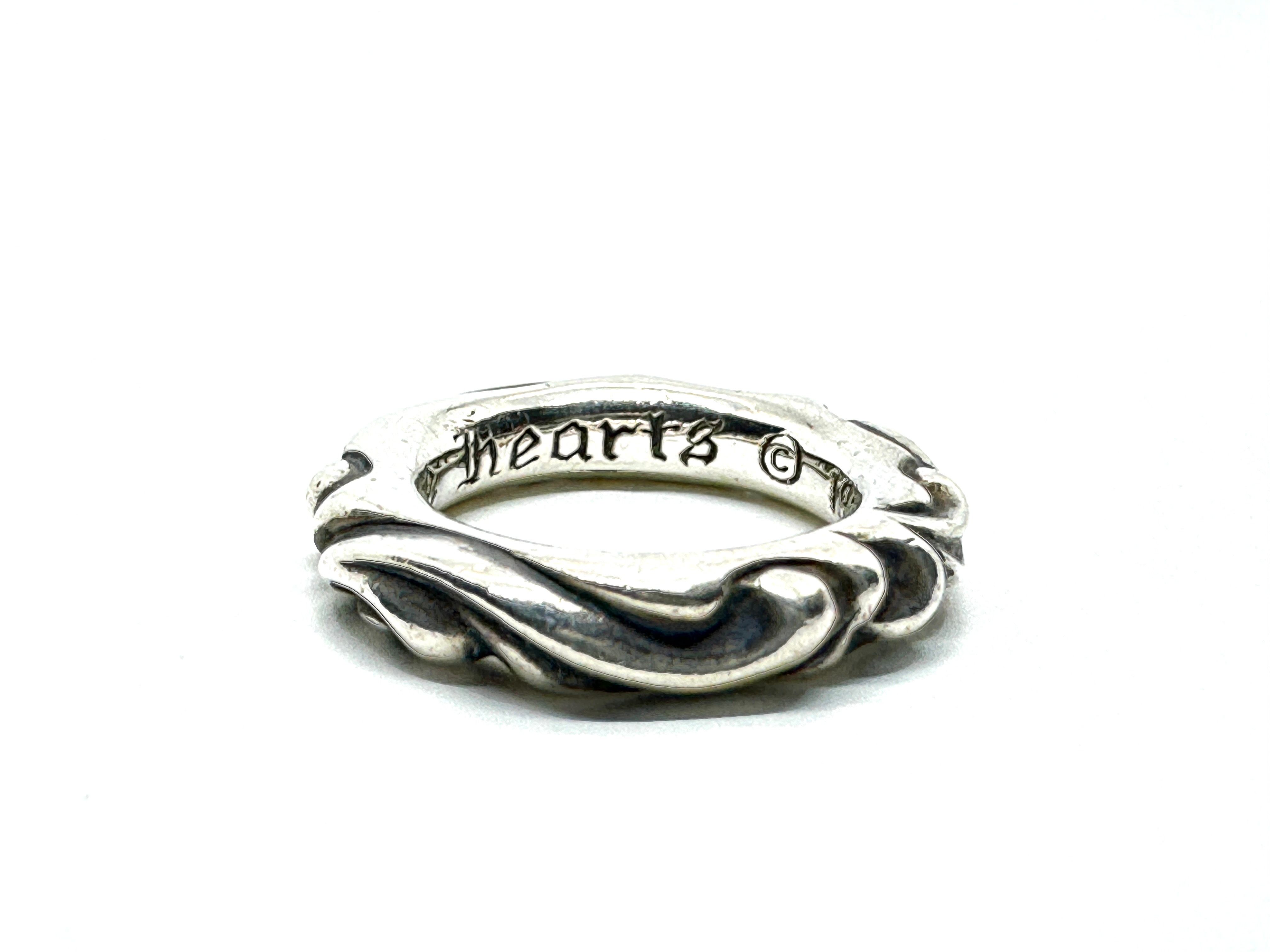 Chrome Hearts Scroll Band Ring "Silver"