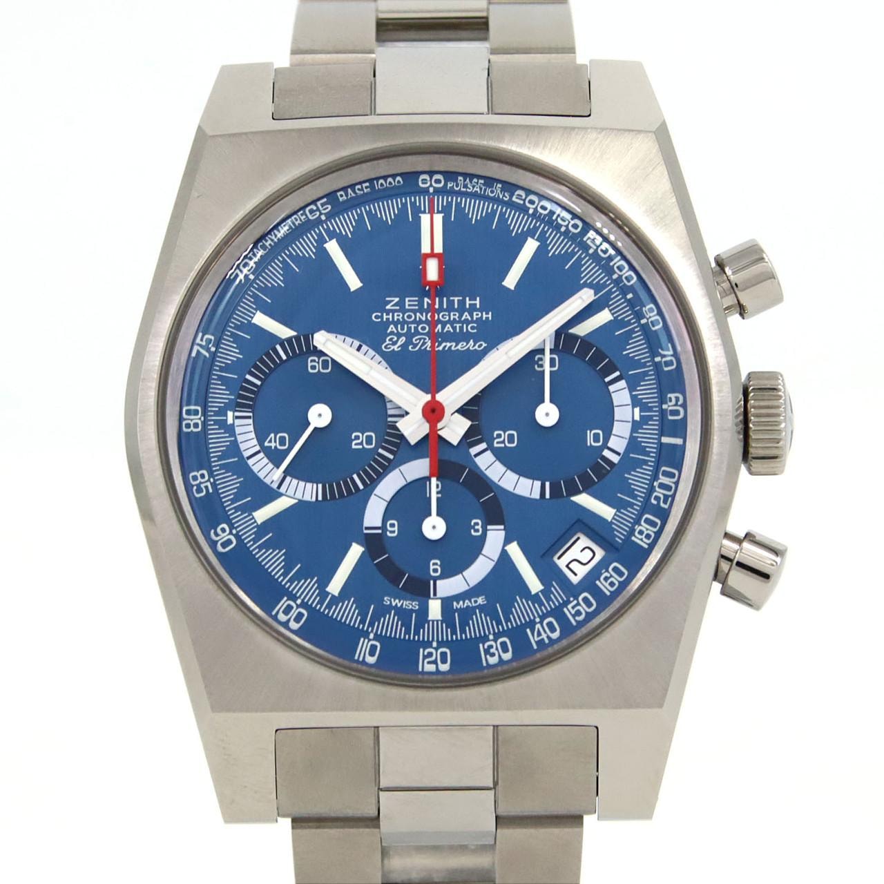 ゼニス クロノマスターリバイバルエルプリメロA3818エアウェイトカバーガール 95.A3818.400/51.M3818 TI 自動巻