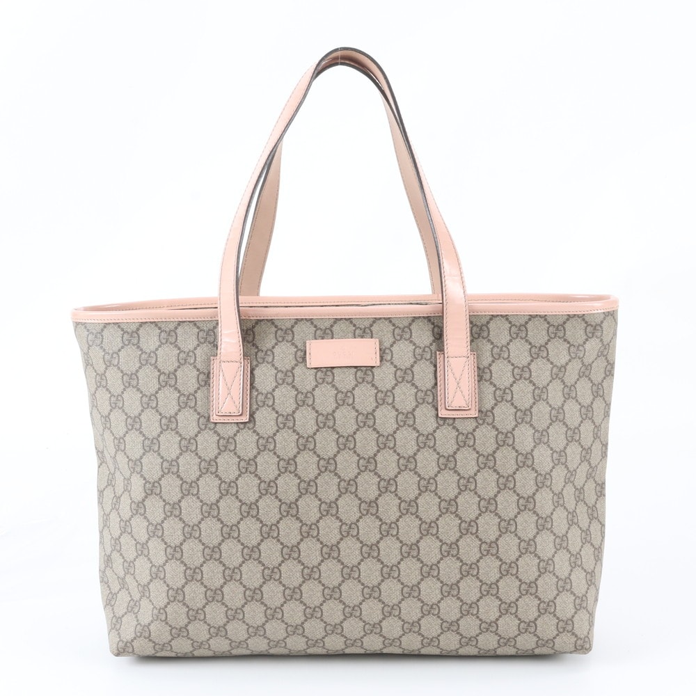 ■美品 グッチ GGスプリーム 211137 トート バッグ