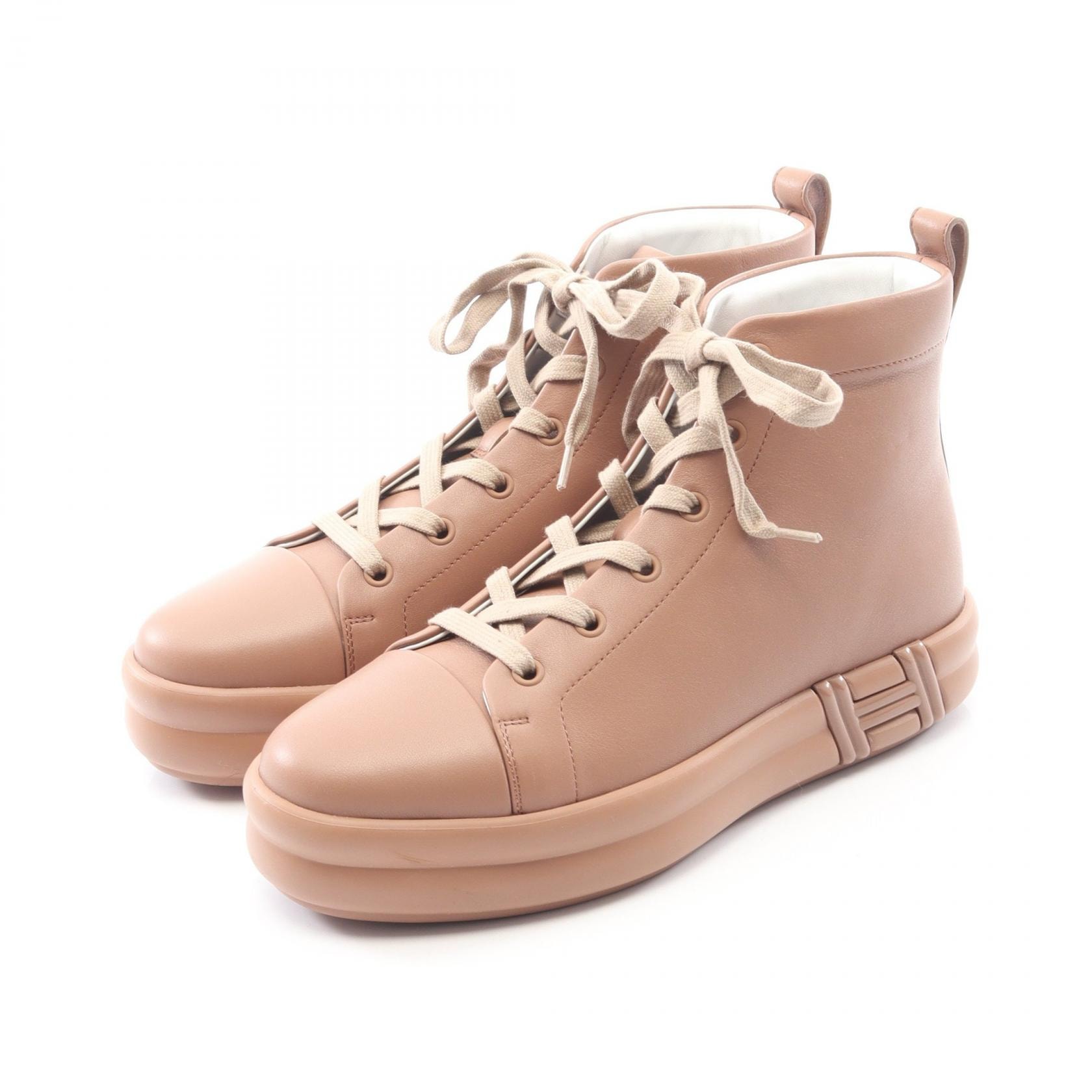 エルメス HERMES ハピネス スニーカー 靴 レザー レディース ピンク系 【中古】