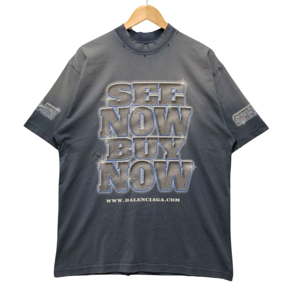 BALENCIAGA Snbn Large Fit T-Shirt "Blue"