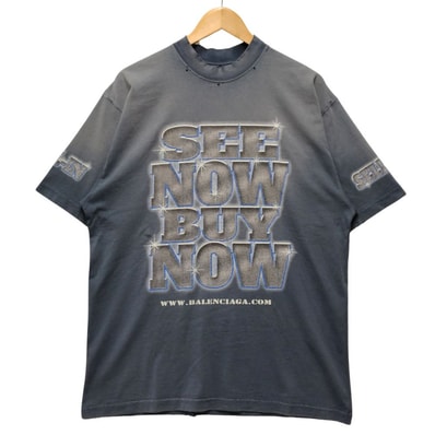 BALENCIAGA Snbn Large Fit T-Shirt "Blue"