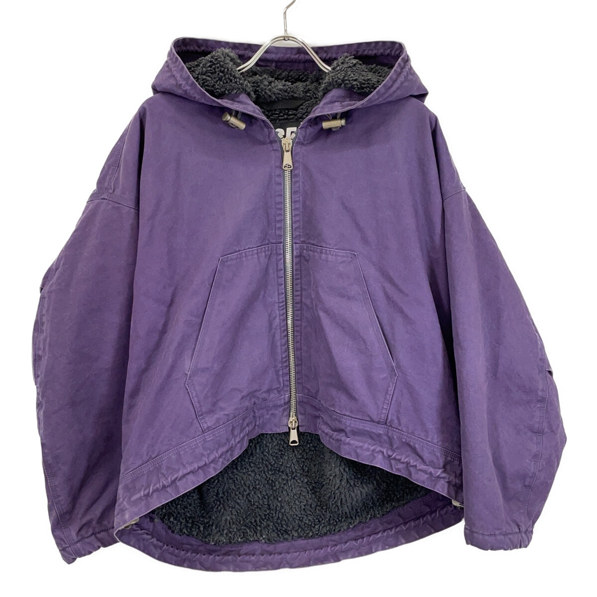 ディーゼル 0IDAX パープル ボアパーカージャケット XXS