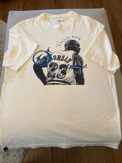 Air Jordan Travis Scott Fragment Tee "White"