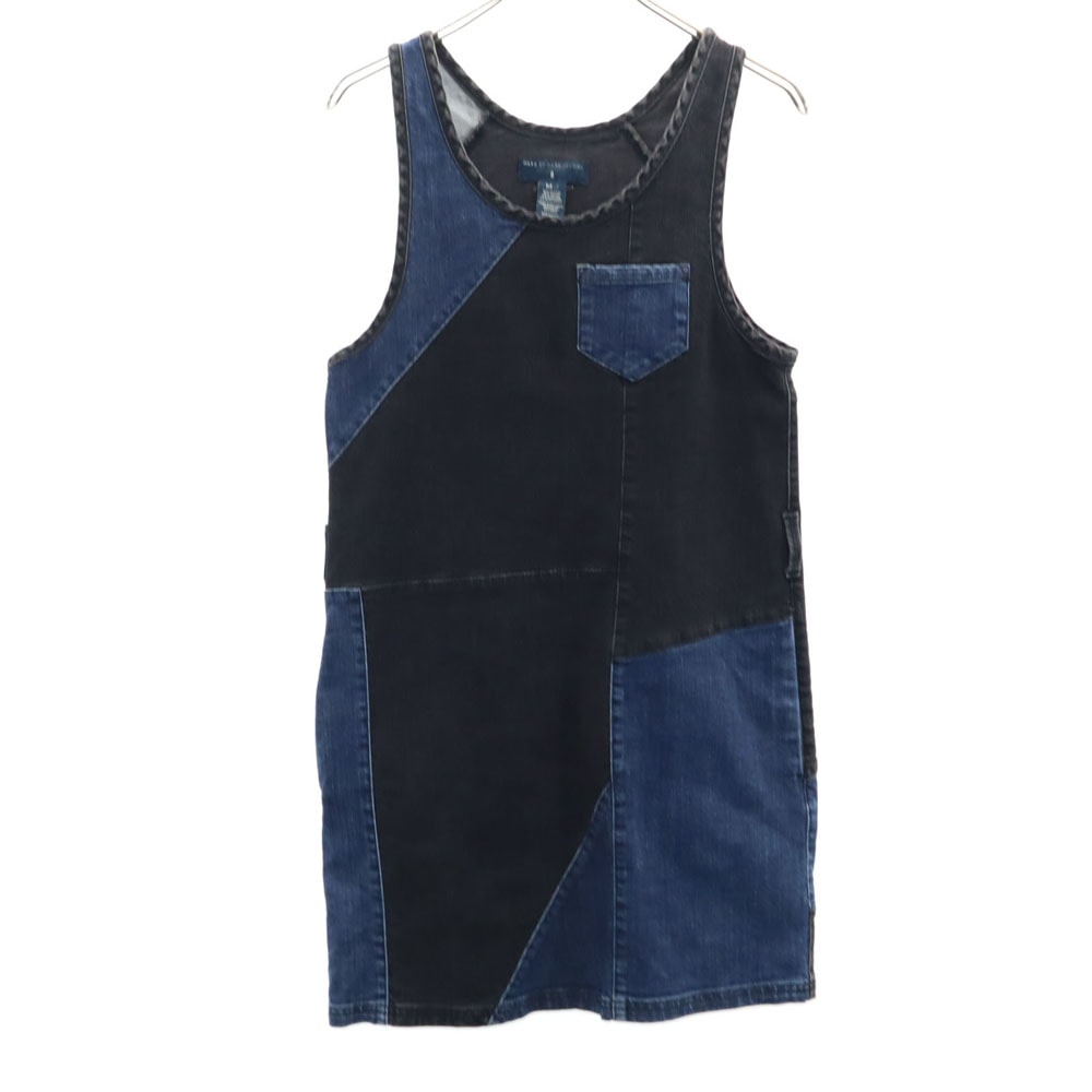 MARC BY MARC JACOBS マークバイマークジェイコブス ノースリーブ デニム ワンピース 2 ブラック 他