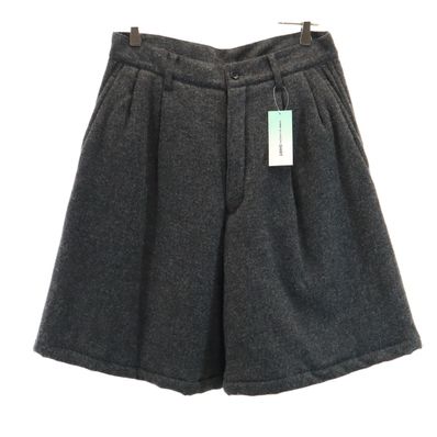 未使用 COMME des GARCONS SHIRT コムデギャルソンシャツ フランス製 ウール ショートパンツ S グレー 中綿
