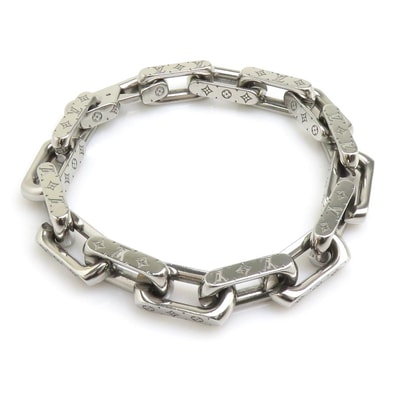 ルイ ヴィトン LOUIS VUITTON ブレスレット ブレスレット チェーン モノグラム メタル シルバー メンズ M00309【中古】 h32279i
