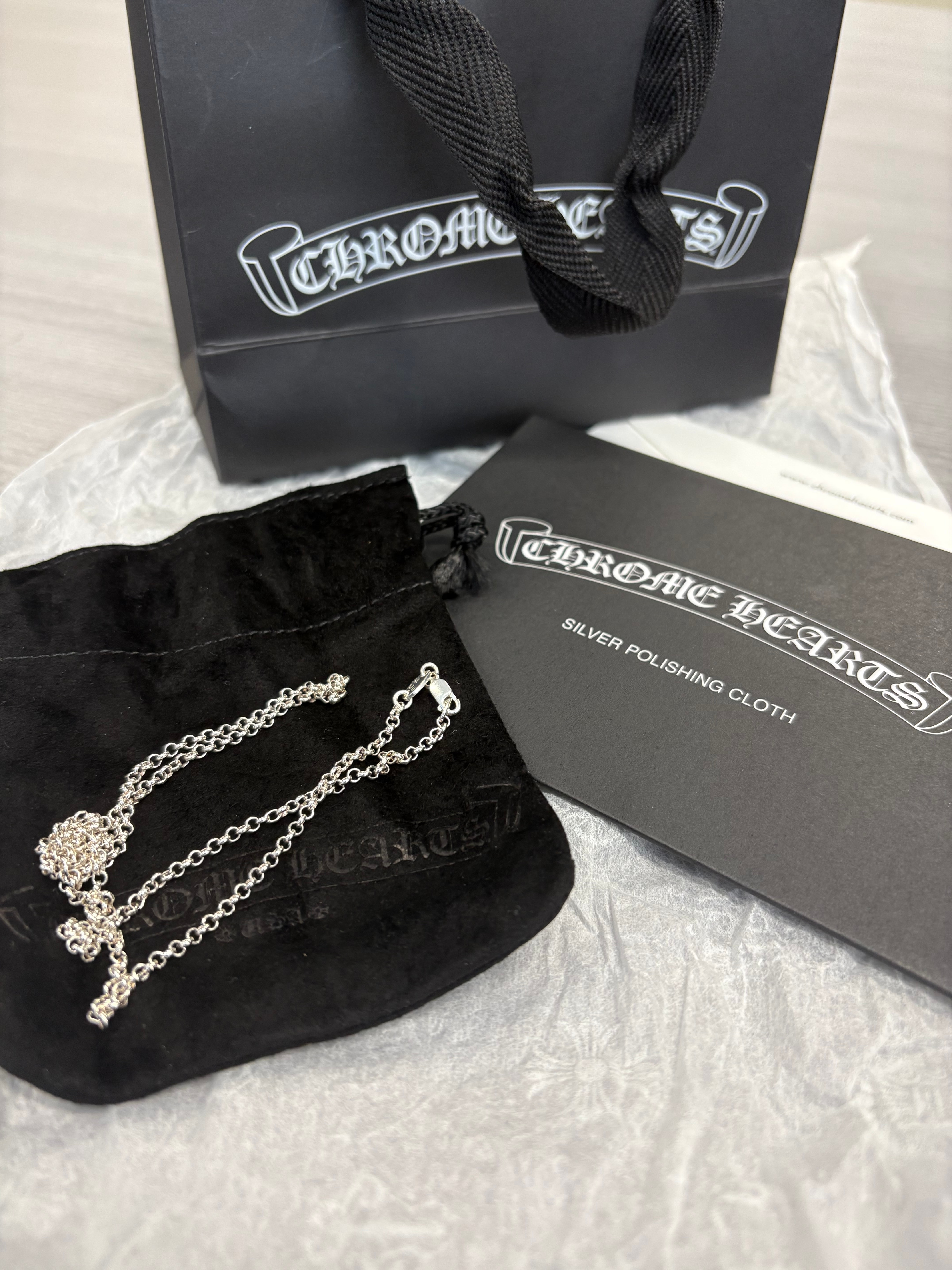 Chrome Hearts Roll Chain Necklace "Silver"