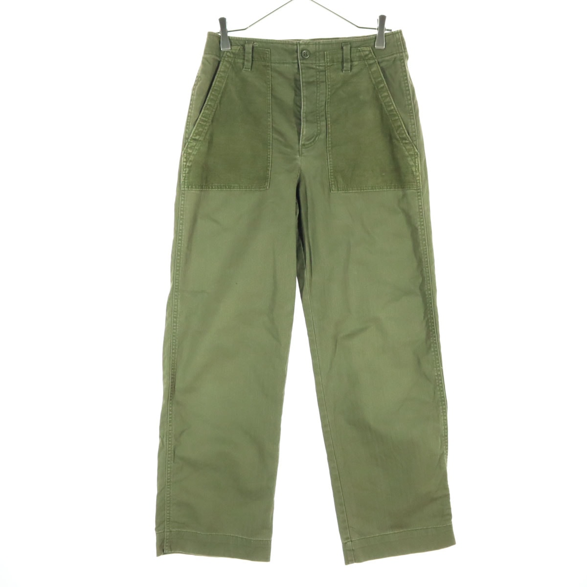 美品 GAP ギャップ チノ ワークパンツ 2 カーキグリーン