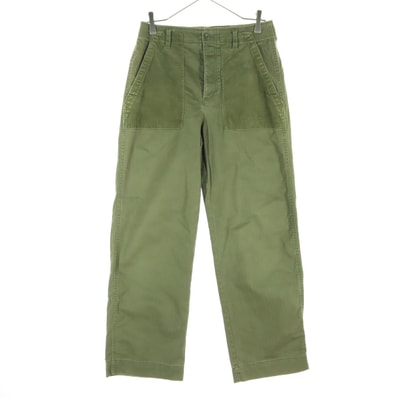 美品 GAP ギャップ チノ ワークパンツ 2 カーキグリーン