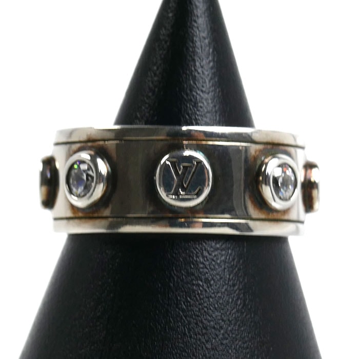 LOUIS VUITTON ルイ・ヴィトン シルバー925 リング LV スタッズ リング・指輪 M1622L VA1214 22号 12.4g メンズ【中古】