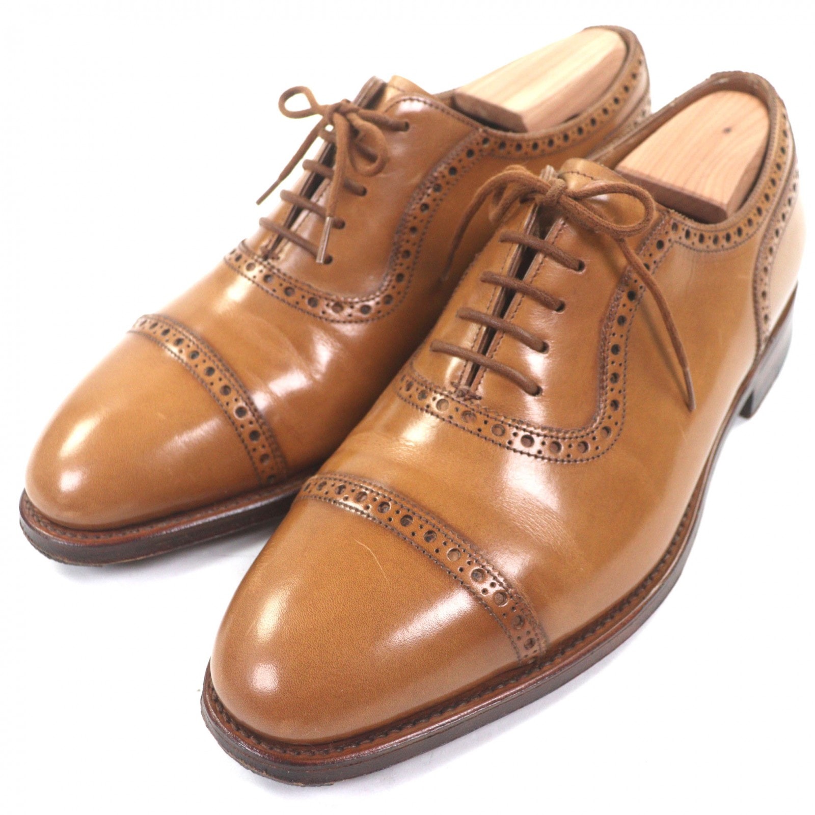 美品 ジョンロブ レザーシューズ アデレード ブラウン メンズ 6.5