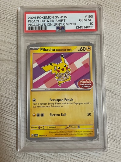 PSA10】バティックシャツを着たピカチュウ (フラワーピカチュウ柄) P PSA10】バティックシャツを着たピカチュウ (フラワーピカチュウ柄) P