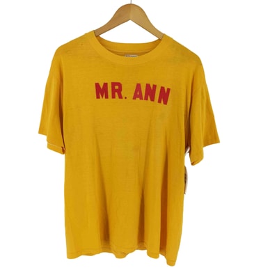 90s MADE IN USA フェルトデザイン クルーネックS/S Tシャツ【1143128517957】