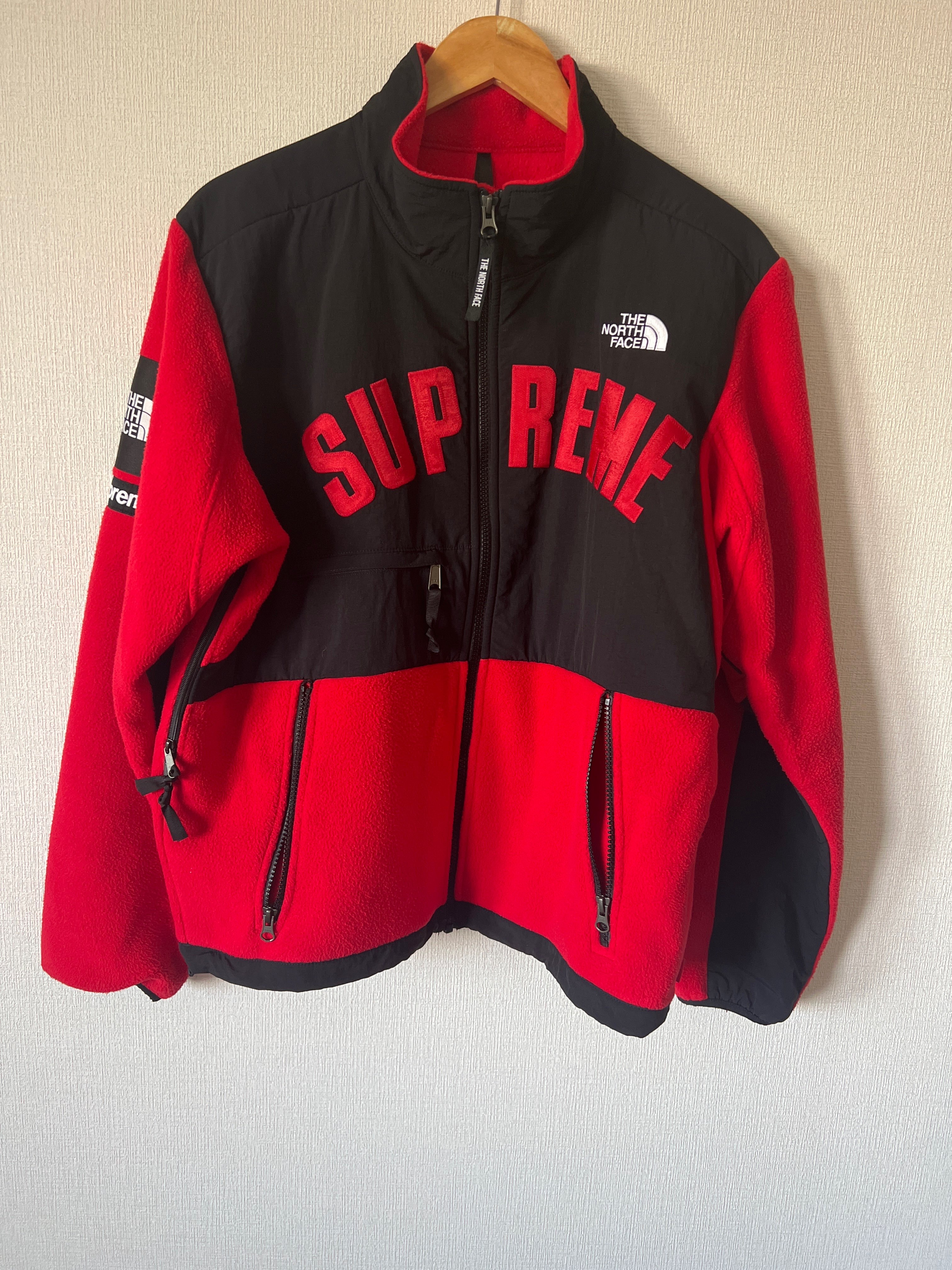 Supreme x The North Face Arc Logo Denali Fleece Jacket "Red"