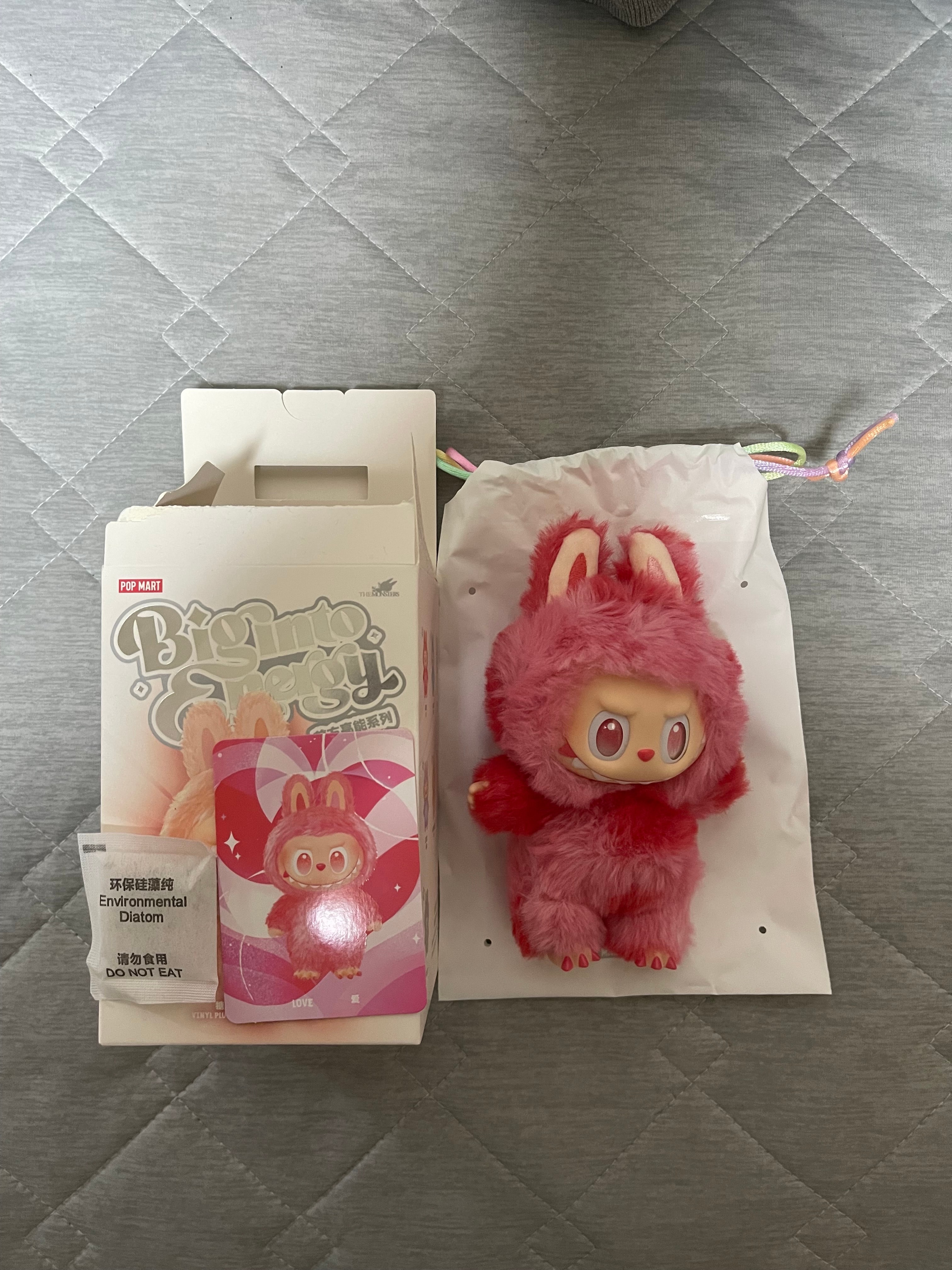 POP MART THE MONSTERS (LABUBU) Big into Energy Series Plush Pendant LOVE