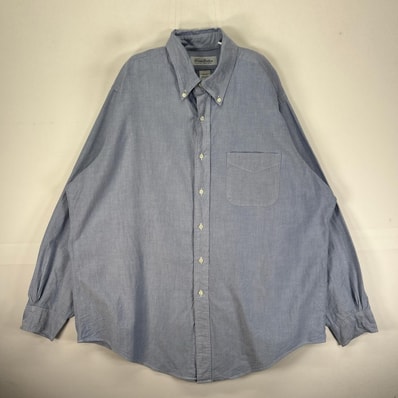 古着 ブルックスブラザーズ Brooks Brothers USA製 長袖シャツ BD 無地 USA製 L ブルー系 無地 メンズ