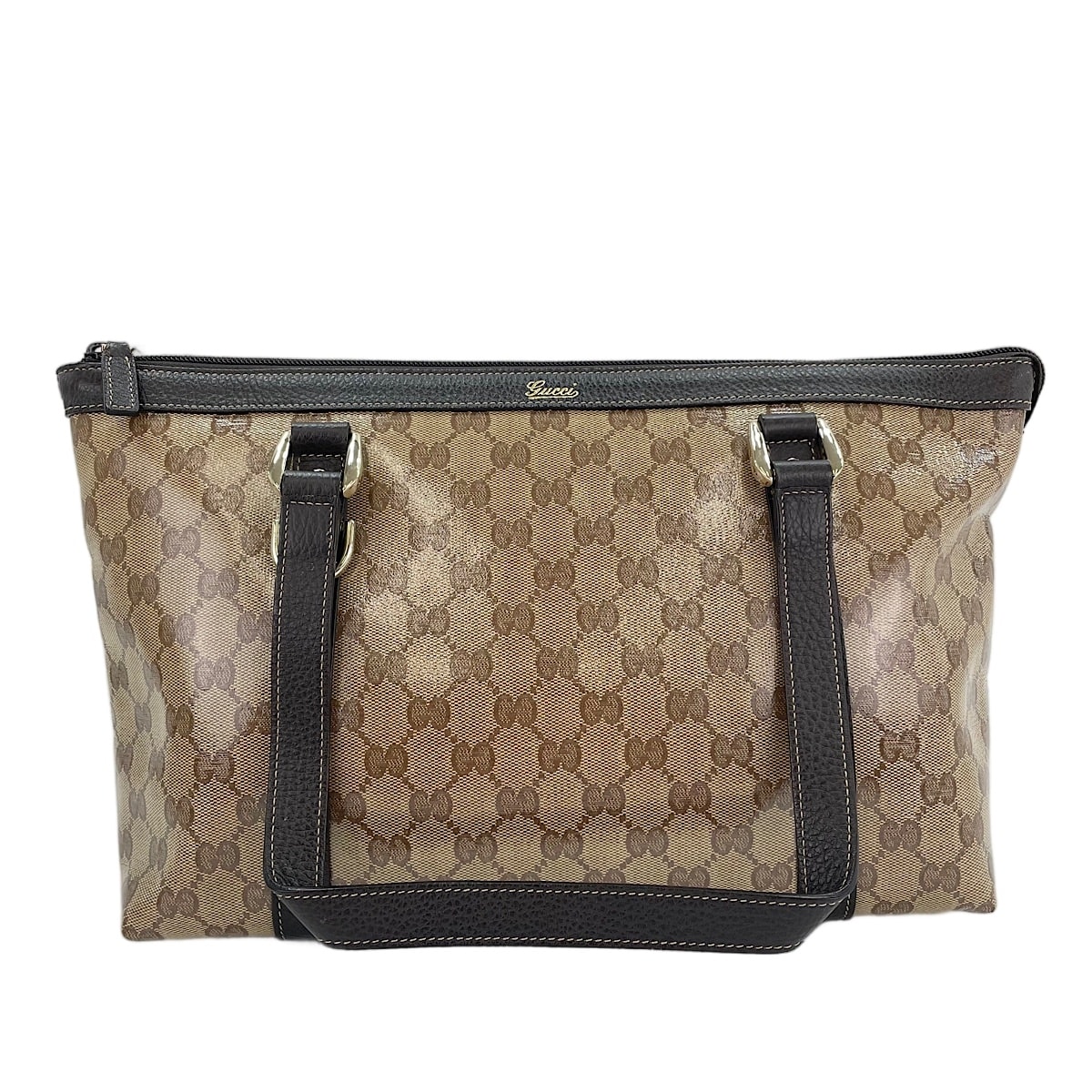 グッチ GUCCI PVC GGクリスタル トートバッグ【中古】