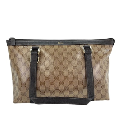 グッチ GUCCI PVC GGクリスタル トートバッグ【中古】