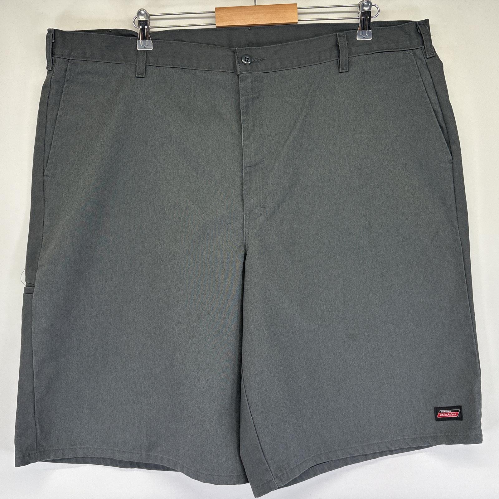 古着 ディッキーズ Dickies ショートパンツ ワークパンツ サイドポケット ワンポイントロゴ 大きいサイズ w44 ダークグレー メンズ