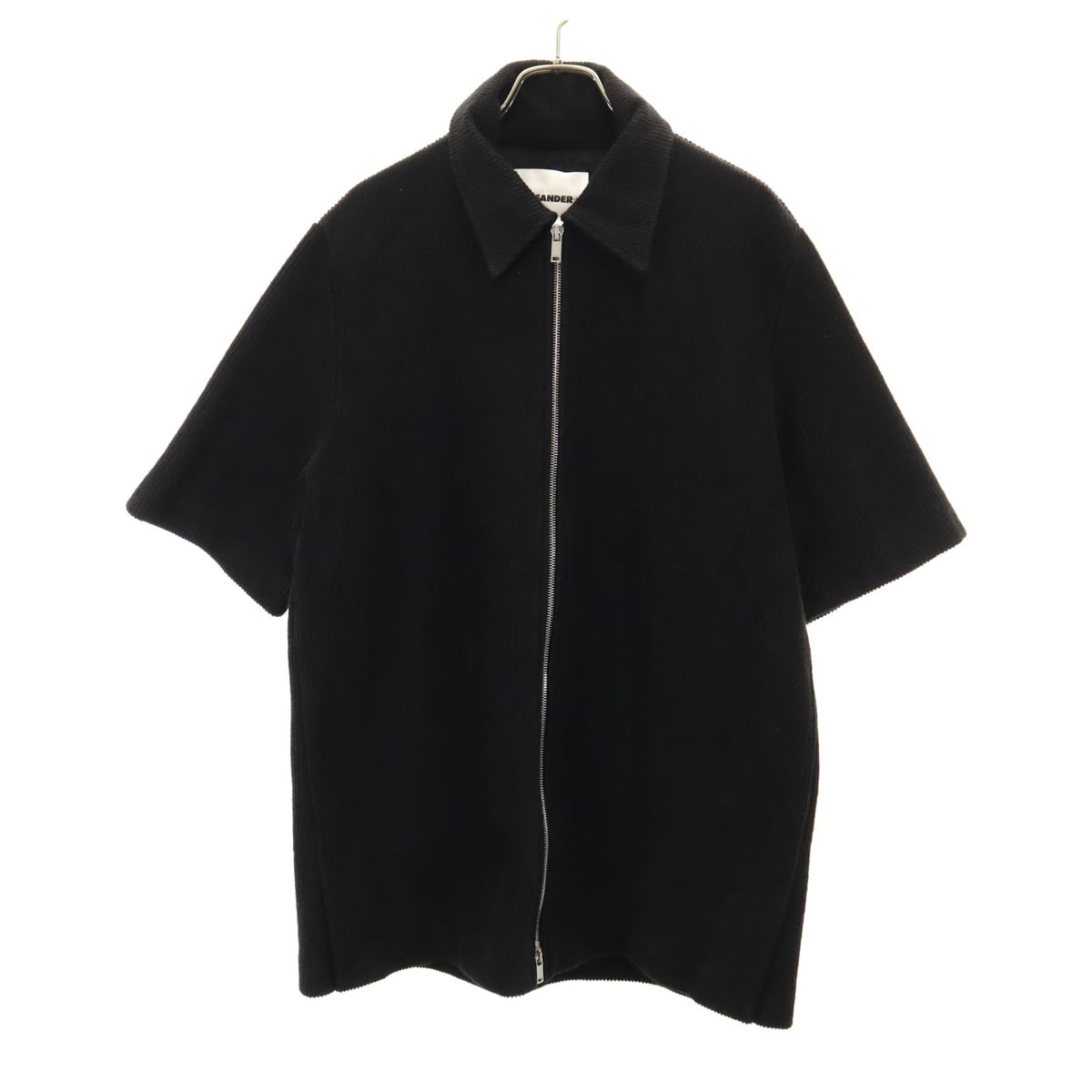 JIL SANDER ジルサンダー イタリア製 半袖 ジップジャケット M 黒
