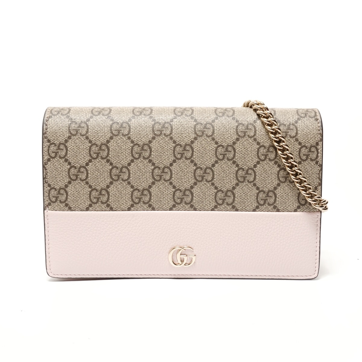 グッチ GUCCI GGマーモント チェーンウォレット GGスプリーム ショルダーバッグ【中古】