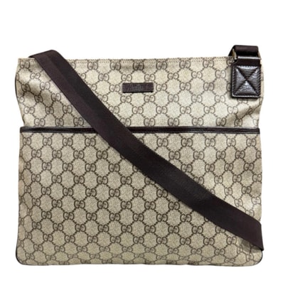 グッチ GGスプリーム ショルダーバッグ GGスプリームキャンバス 141198 ベージュ レディース GUCCI 中古