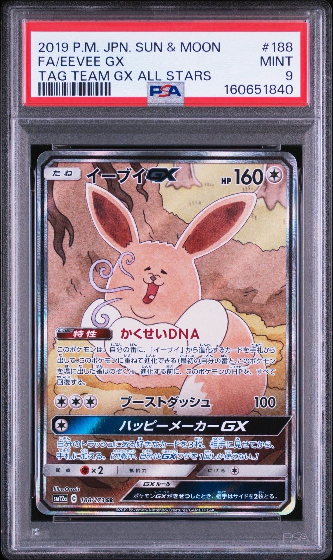 イーブイGX SR: SA[SM12a 188/173](ハイクラスパック「TAG TEAM GX