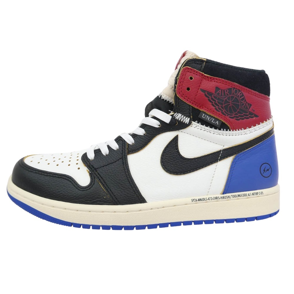 NIKE ナイキ スニーカー IO7847-002 fragment design × UNION Air Jordan 1 High OG フラグメントデザイン ユニオン エアジョーダン1 ハイカット スニーカー 27.5cm【新古品】【未使用】【中古】