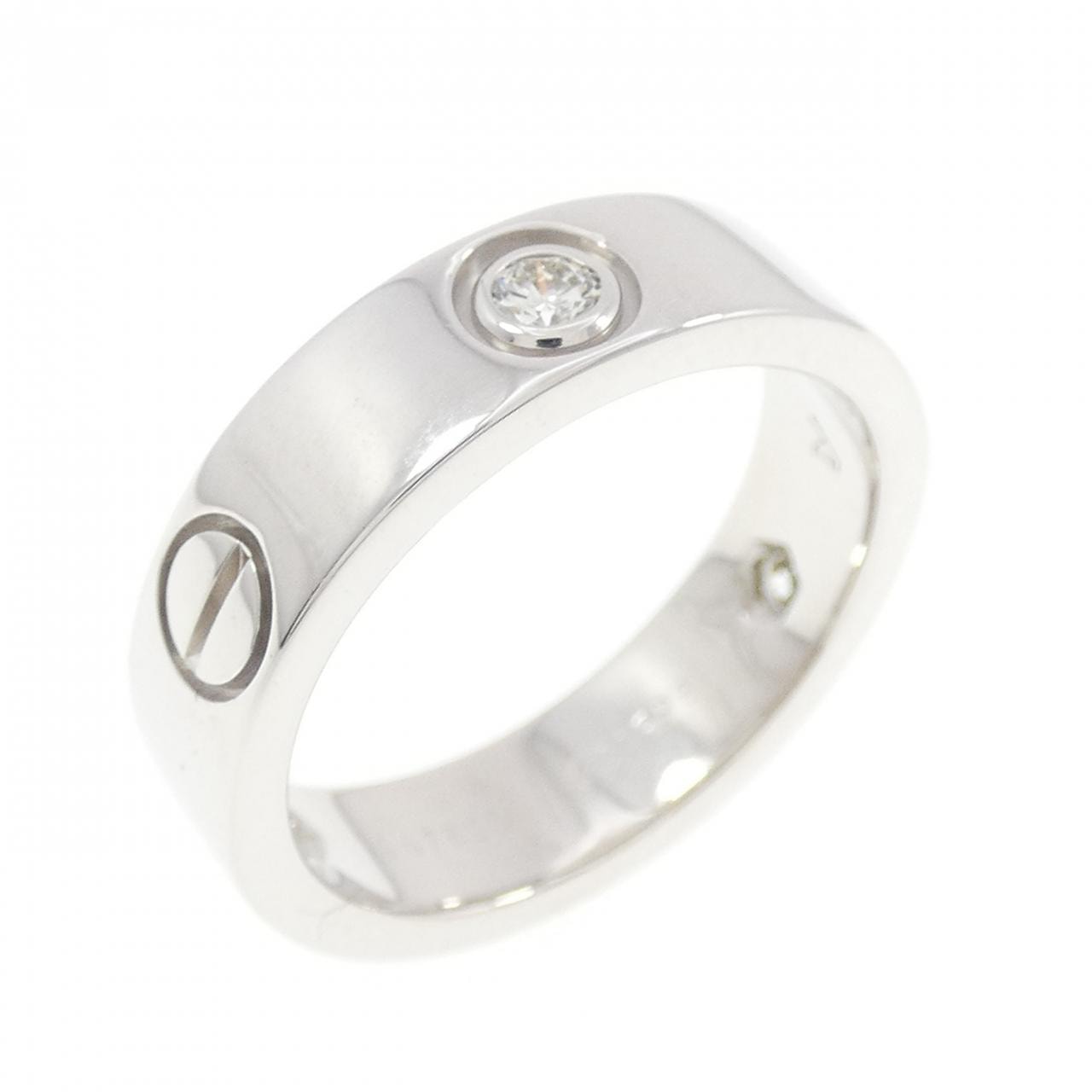 カルティエ ラブ ハーフダイヤ リング