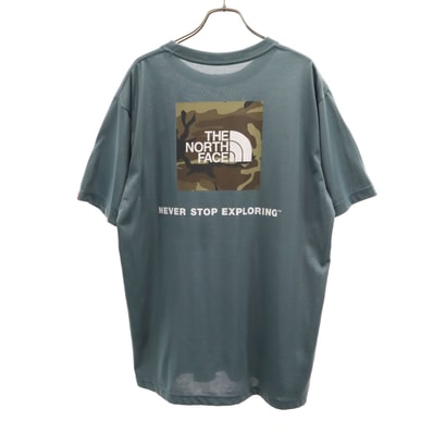 THE NORTH FACE ノースフェイス スクエアカモ 半袖 Tシャツ XXL グレー系 NT32158 アウトドア