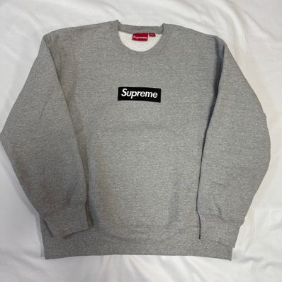 Supreme Box Logo Crewneck "Heather Grey" (22FW)