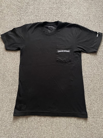 Chrome Hearts Scroll Label Back Arche Logo T-Shirt "Black"