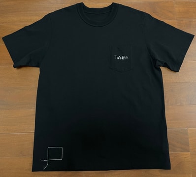 WTAPS x sacai Embroidery T-Shirt 02 / SS / Cotton "Black" 2423234D-CSM06S / 25-0930S